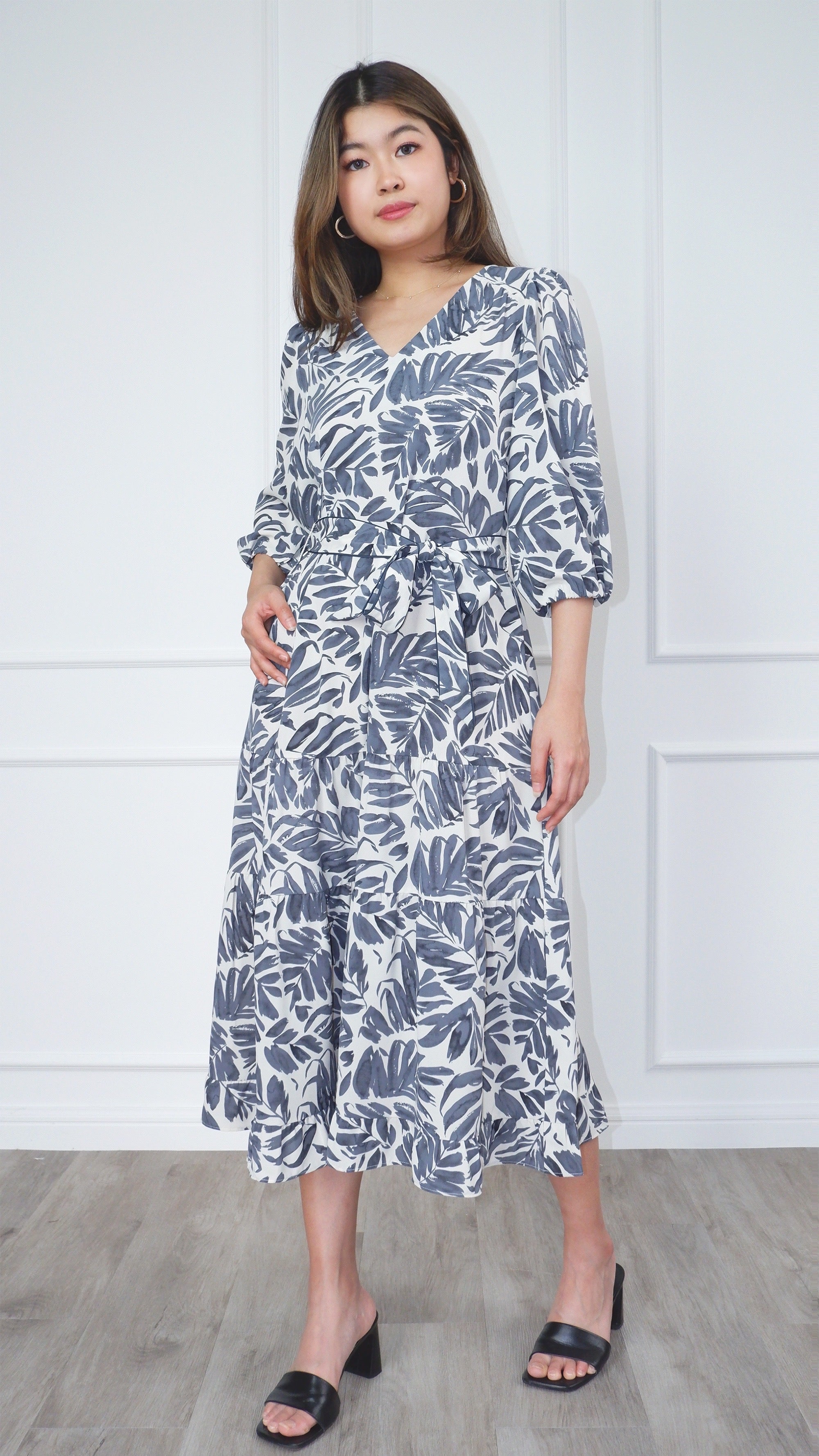 Adrianna Printed Midi Tiers Dress – SHOPDAYZE