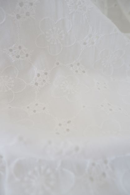 Dayze Florence White English Embroidery Lace Cut Out Dress